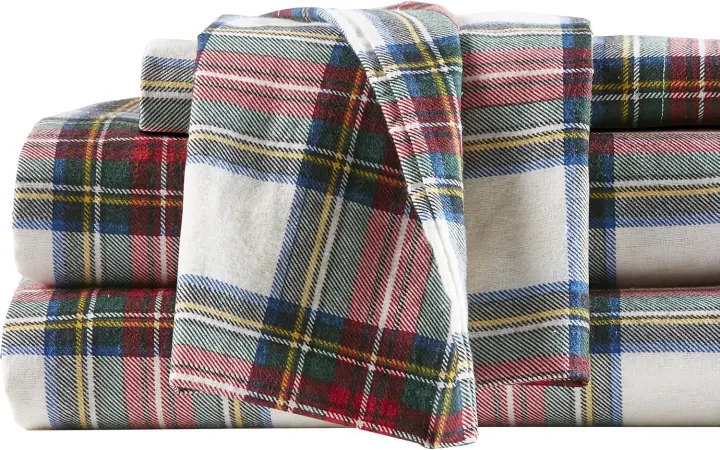 100% Cotton King Flannel Sheet Set — 4-Piece Cozy Bedding