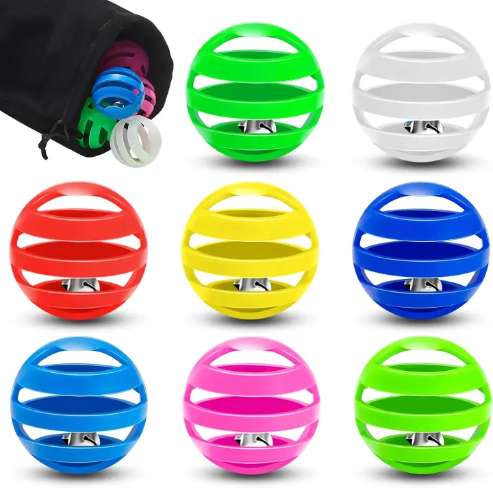 21-Pack Plastic Cat Jingle Balls — Bell-Filled Playballs