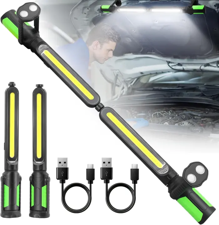 2400LM Rechargeable Magnetic Mechanic Work Light — Underhood COB Lamp
