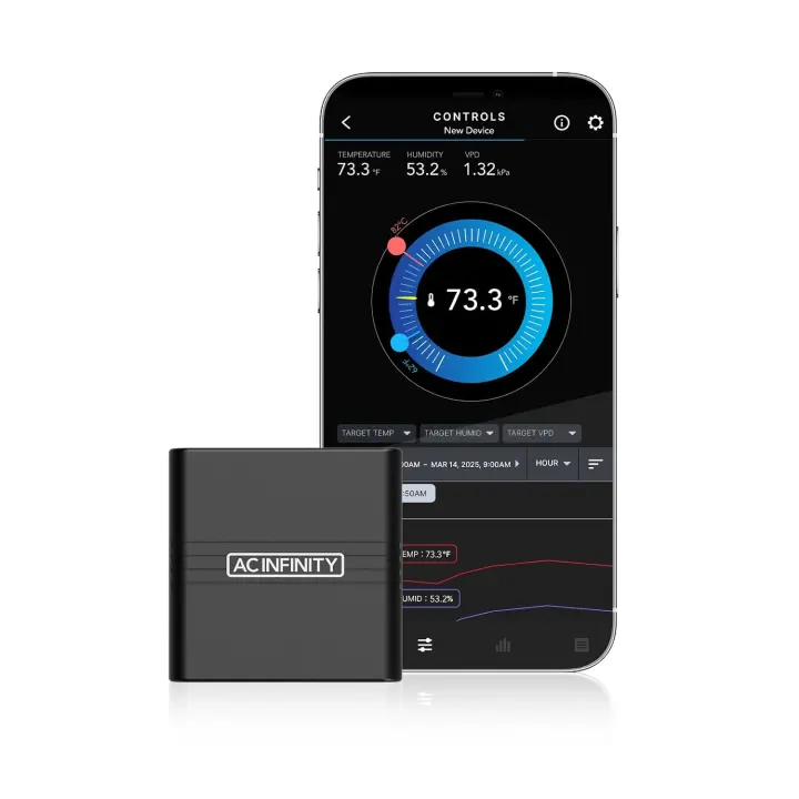 AC Infinity A2 VPD Smart Bluetooth Temperature & Humidity Hygrometer