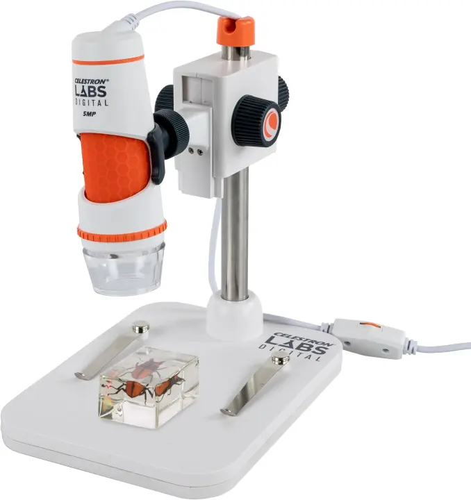 Celestron Labs 5MP Handheld Digital Microscope — Portable Inspection Scope