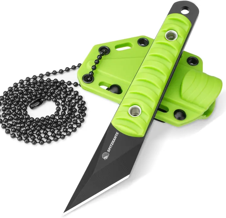 Compact 5.8" Neck Kiridashi — Fixed Blade Neck Knife