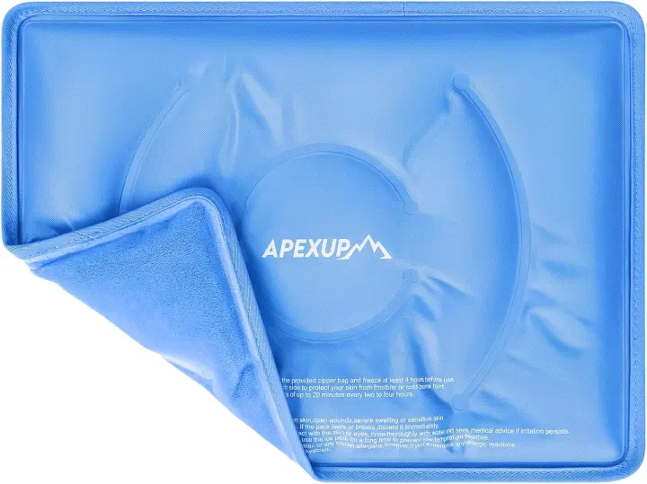 Gel Cold Pack for Injuries — Reusable Flexible 15x11 (Blue, 1-Pack)