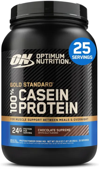 Gold Standard Micellar Casein Protein Powder — Chocolate, 2 lb Tub
