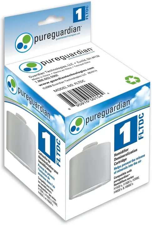 Humidifier Demineralization Cartridge #1 — 1,000‑Hour White Filter