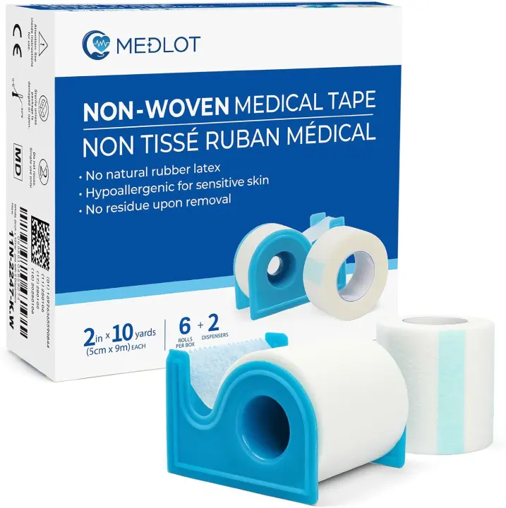 Hypoallergenic Surgical Paper Medical Tape Pack with Dispensers