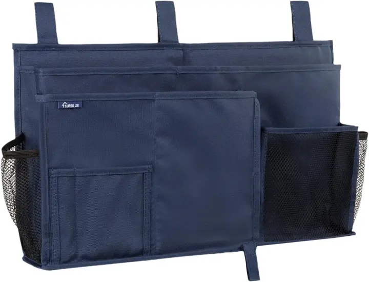Large Hanging Bedside Organizer Caddy for Bunk, Hospital & Dorm Beds