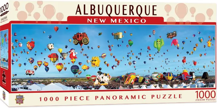 MasterPieces 1000-Piece Panoramic Jigsaw Puzzle — Albuquerque Balloons (13 x 39)