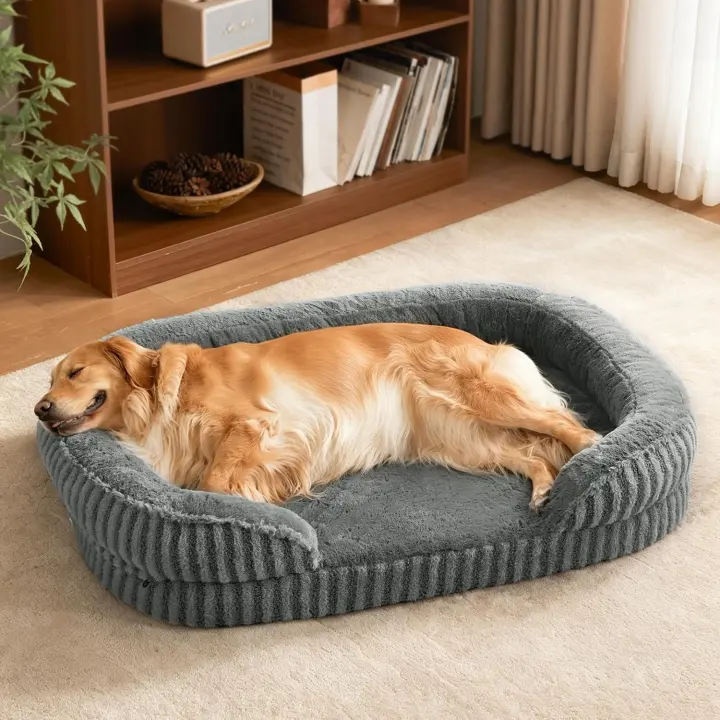 MIXJOY Orthopedic Bolster Dog Bed — Large 42-inch