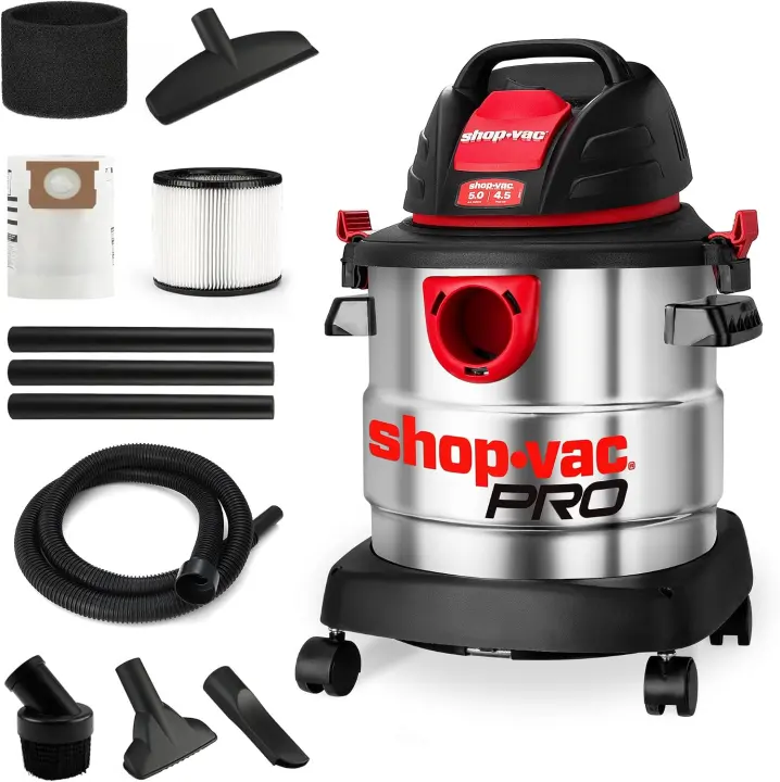 Shop-Vac 5-Gallon Wet/Dry Vacuum — 4.5 Peak HP Canister