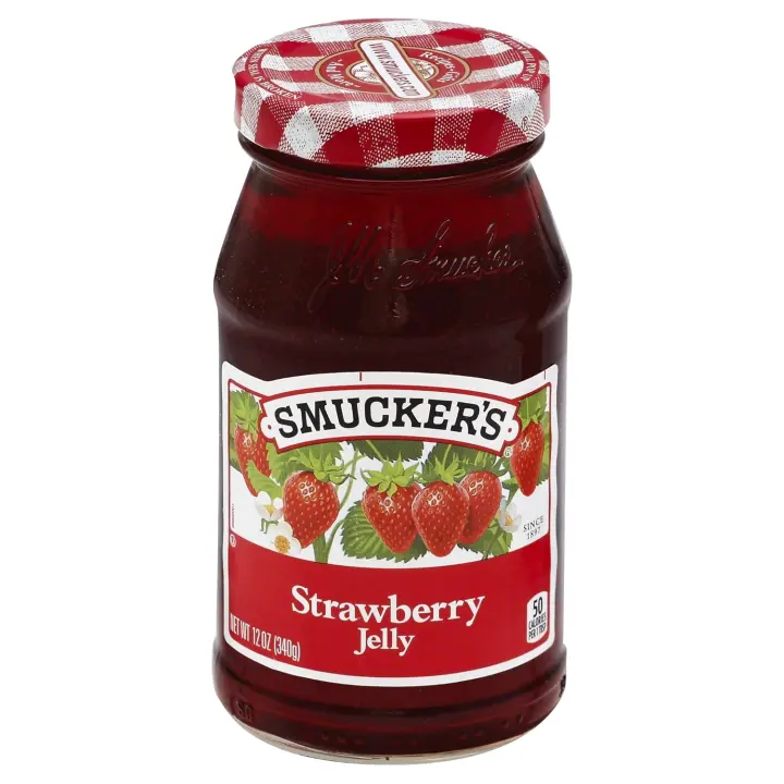 Smucker's Strawberry Jelly — 12 oz Glass Jar Spread