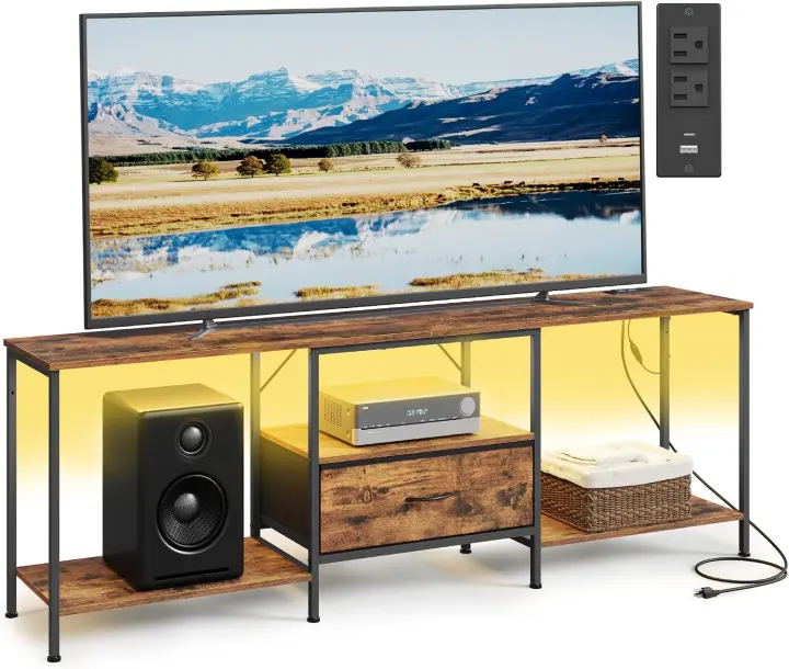 SONGMICS Media Console for TVs Up to 80 Inches