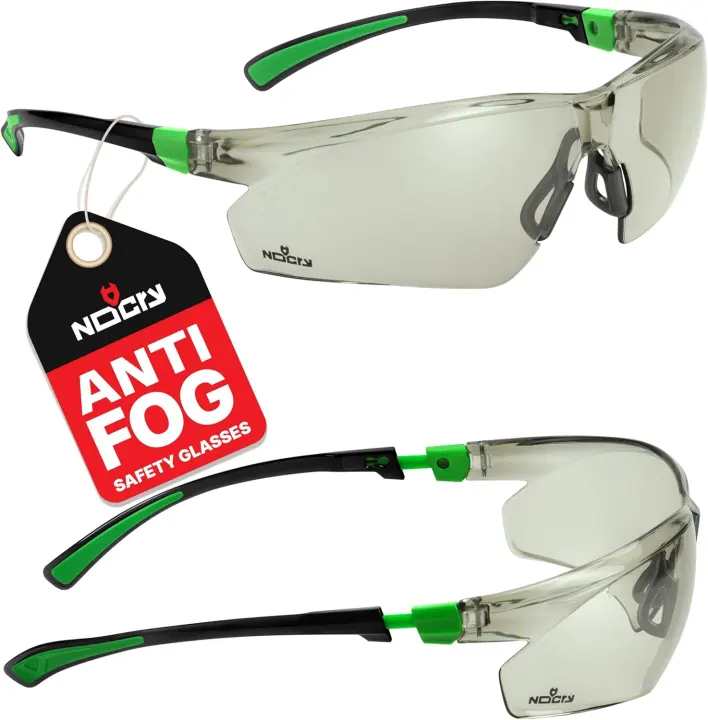 Tinted Anti‑Fog Safety Glasses — Wrap‑Around Protective Eyewear