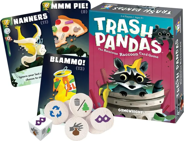 Trash Pandas — Push-Your-Luck Raccoon Card Game (2–4 Players)
