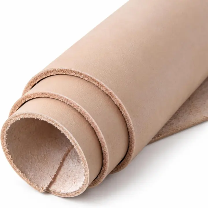 Vegetable-Tanned Cowhide Leather Sheet — Tooling Leather (3.5–4.0mm, 12×12)